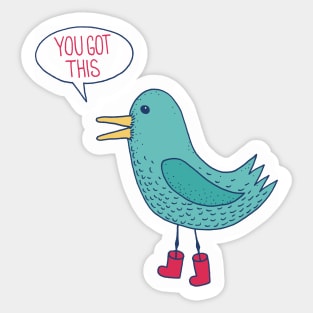 Emotional Support Duck Sticker